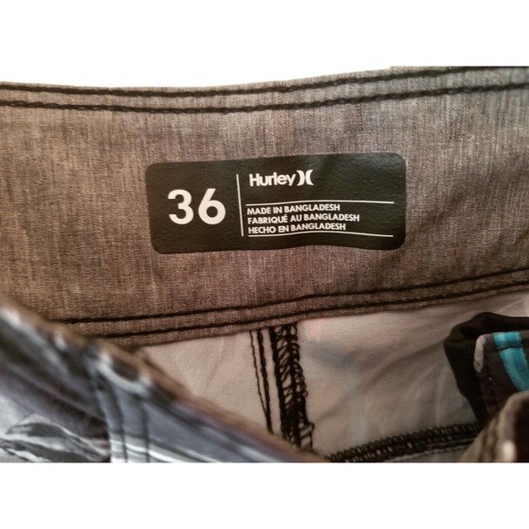 Hurley Board shorts multicolor Floral Men's Size 36 Inseam 9in 20 in Length‎ NWT - Picture 8 of 9